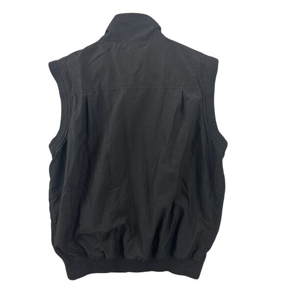 Masters Collection Golf Vest Black Medium Augusta National Logo Zip Front - Picture 2 of 8